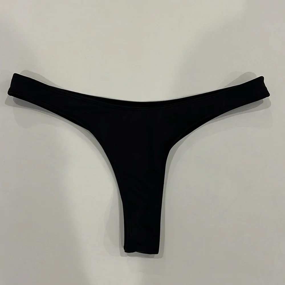 Frankie’s bikini’s Full Moon Micro black Bikini Bottom size small-NEW
